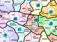 Subprefeituras e Distritos do Município de São Paulo em 1992